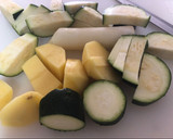 Foto del paso 2 de la receta: Crema de calabaza y calabacin en mambo