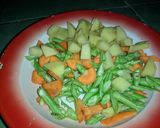 Foto langkah ke 1 dari resep Tumisan kewojang (kentang worter,kacang panjang).