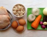 Hình bước làm 1 của món CHẢ GÀ hấp