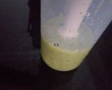 A picture of step 4 of Green(kiwi) smoothie.