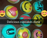 Foto del paso 9 de la receta: Cupcakes con emojis de fondant
