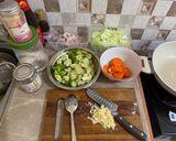 Foto langkah ke 4 dari resep Sapo Tahu Ayam Udang.