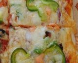 A picture of step 6 of Pizza four seasons 😍.