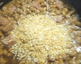 A picture of step 1 of Pork and Beans with Gammon and Molasses.