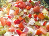 Pizza con base de berenjenas