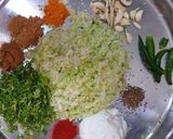 A picture of step 2 of Cabbage ke Parathe Garlicky.