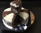 A picture of step 13 of Oreo Ice cream cake.
