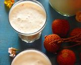 A picture of step 3 of Lychee milkshake.