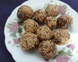 عکس مرحله 2 از دستور توپک ارده خرما 🌺