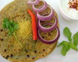A picture of step 6 of Stuffed Sev Paratha.