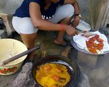 A picture of step 6 of Beans cake (akara).