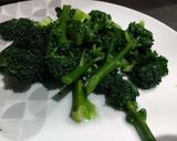 A picture of step 3 of Stir Fried Chicken with Purple Sprouting Broccoli.