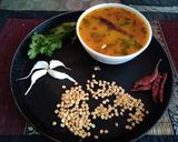 A picture of step 3 of Khatti meethi gujarati dal.