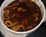 Foto langkah ke 6 dari resep Cumi lada hitam saos saori lada hitam.