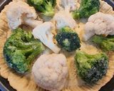 Pas rețetă Tartă cu conopidă, broccoli și brânzeturi 4 fotografie