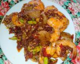 Foto langkah ke 5 dari resep Udang Pete Balado (+bakso sapi).