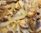 A picture of step 5 of Sautéed Portobello Mushrooms.