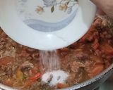 A picture of step 4 of Lobia Qeema (black eyed beans with mince).