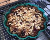 A picture of step 12 of Plum and Almond Clafoutis with Chickpea Flour.