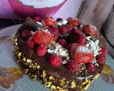 Une image de l'étape 6 de Gâteau coeur saint Valentin coeur mousse framboises.
