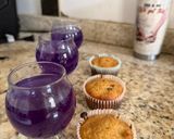 A picture of step 1 of Butterfly pea tea 🫖.