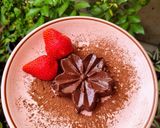รูปขั้นตอนการทำที่ 5 ของ Valentine's chocolate milk pudding & strawberry ไม่ใช้เตาอบ ❤️