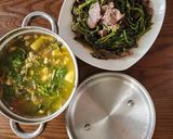 Hình bước làm 4 của món Canh hà/ hàu nấu dưa cải chua