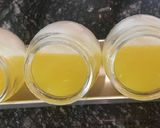 Hình bước làm 3 của món Panna cotta (dứa, cốt dừa, mứt mâm xôi)