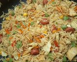 A picture of step 5 of Chinese fried rice.