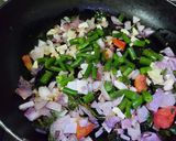 A picture of step 2 of Tuvar or Tur Dal with Beans.