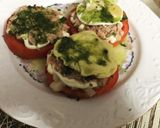 Foto del paso 4 de la receta: Láminas de tomate con espárragos atún mahonesa tortilla en Lékué y huevos de codorniz