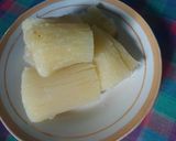 Foto langkah ke 4 dari resep Pohong Ketan Rebus Rasa Manis Harum Vanili.