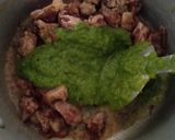 A picture of step 2 of Mutton tehri.