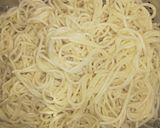 A picture of step 3 of Green vegetable spegati.
