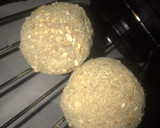 A picture of step 5 of Fried scotch egg 🥚 with breadcrumb pancake 🥞.