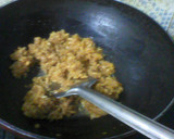A picture of step 2 of Apple  dates halwa.