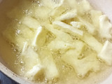 Papas fritas crujiente con Maizena