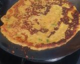 A picture of step 3 of Besan chilla.