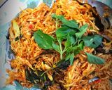 Foto langkah ke 3 dari resep Nasi Bakar Ayam Suwir Kemangi.