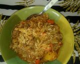 Foto del paso 5 de la receta: Guiso de arroz con carne picada para dos personas