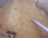 A picture of step 6 of Cholar dal.