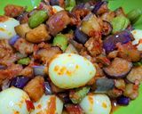 Foto langkah ke 6 dari resep Balado Terong, pete & telur puyuh.