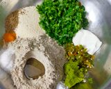 A picture of step 1 of Bajra Flour Muthiya.