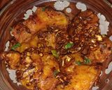 A picture of step 5 of Crispy prawns with spicy honey and tamarind sauce.