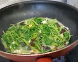 金銀蛋炒莧菜的食譜步驟4照片