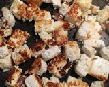 A picture of step 5 of Paneer and Spinach curry.