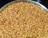 A picture of step 4 of Fried gram chikki.