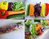 รูปขั้นตอนการทำที่ 1 ของ Salad Roll Polka Dot