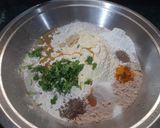 A picture of step 1 of #GA4#WEEK20#VegetableThepla.