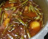 A picture of step 6 of Cluster beans sabzi/ gavarfali sabji.